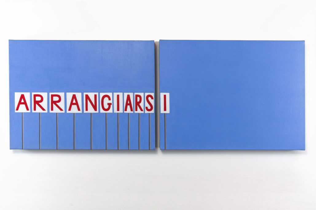 Giancarlo Neri, Arrangiarsi, 2013, acrylic on canvas, photo by Massimo Argenziano