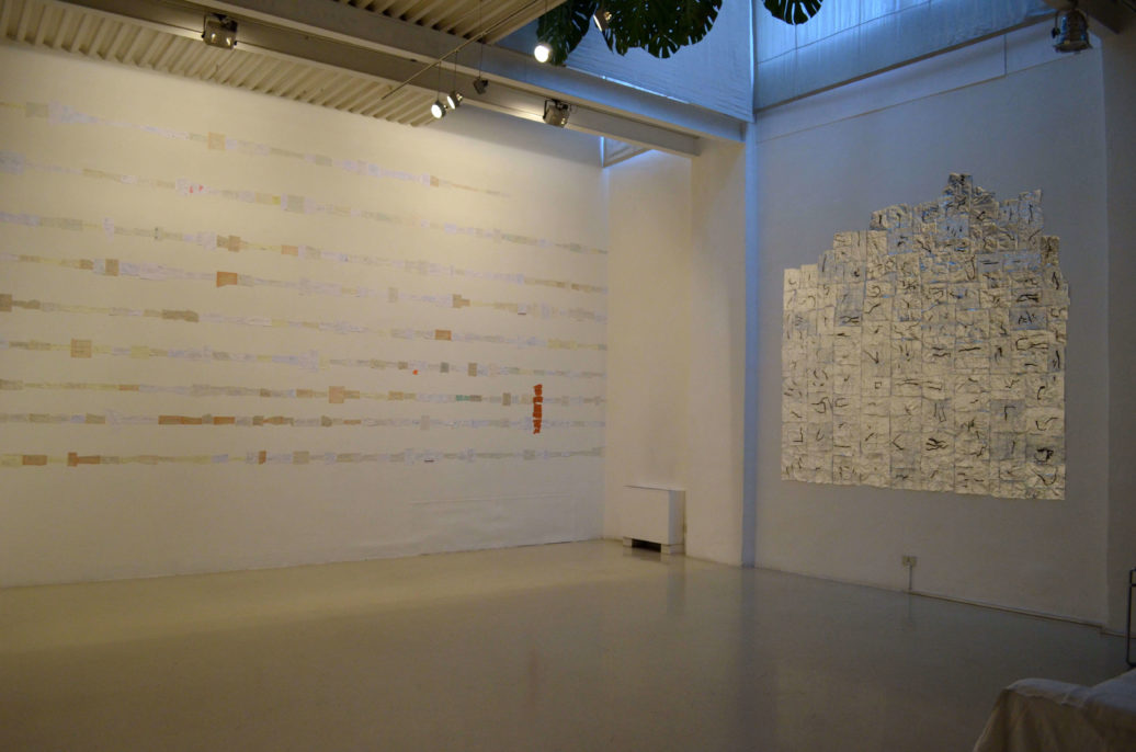 Patrizia Cavalli, I miei splendidi giorni tutti uguali, 2013, Studio Stefania Miscetti, exhibition view