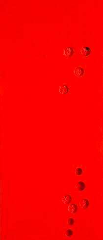 Lucio Pozzi, 40 red planets, photo by Achille Filipponi