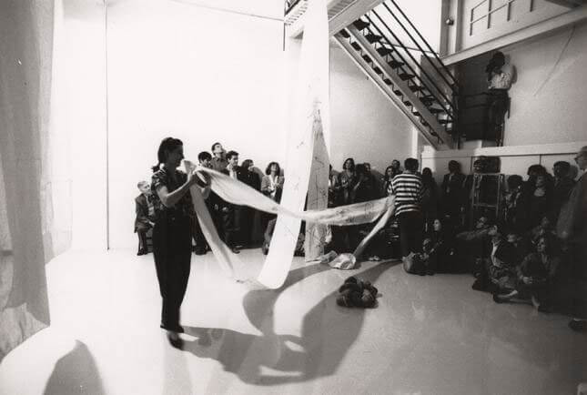 Maria Lai, La leggenda di Maria Pietra, 1991, exhibition view