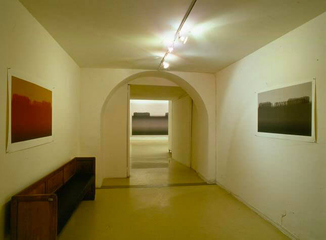 Michal Rovner, Coexistence, 2003, exhibition view