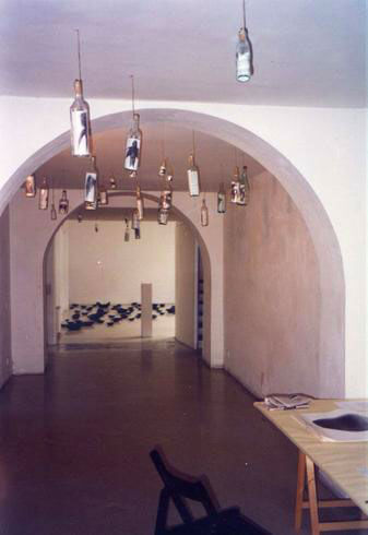 Paolo Canevari, Voto, 1994, exhibition view