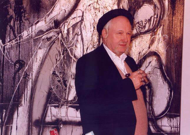 Wolf Vostell, La caduta del muro, 1991, STUDIO STEFANIA MISCETTI, portrait of the artist