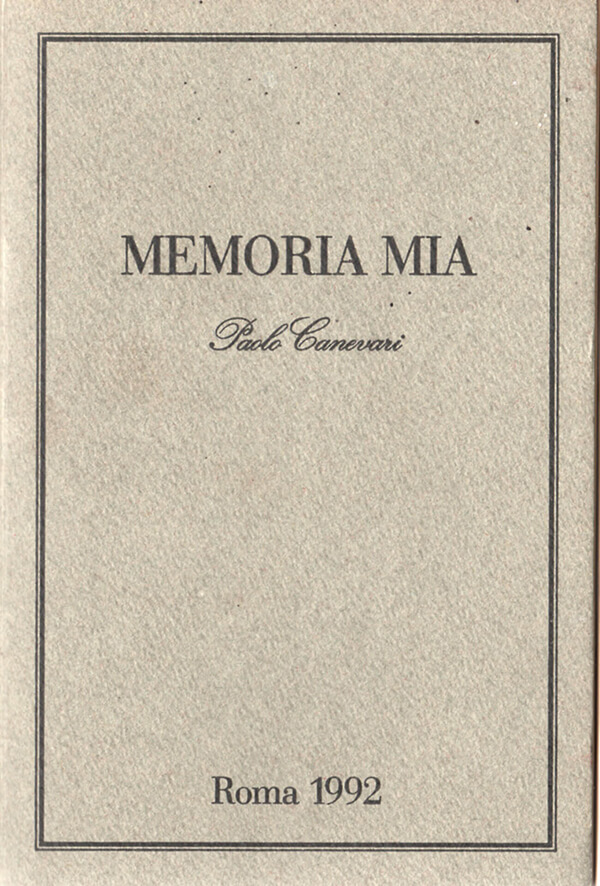 Paolo Canevari, Memoria Mia | Studio Stefania Miscetti art gallery | Catalogues and Artist Books