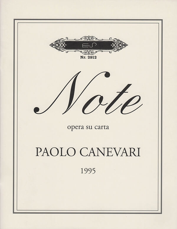 Paolo Canevari, Note | Studio Stefania Miscetti art gallery | Catalogues and Artist Books